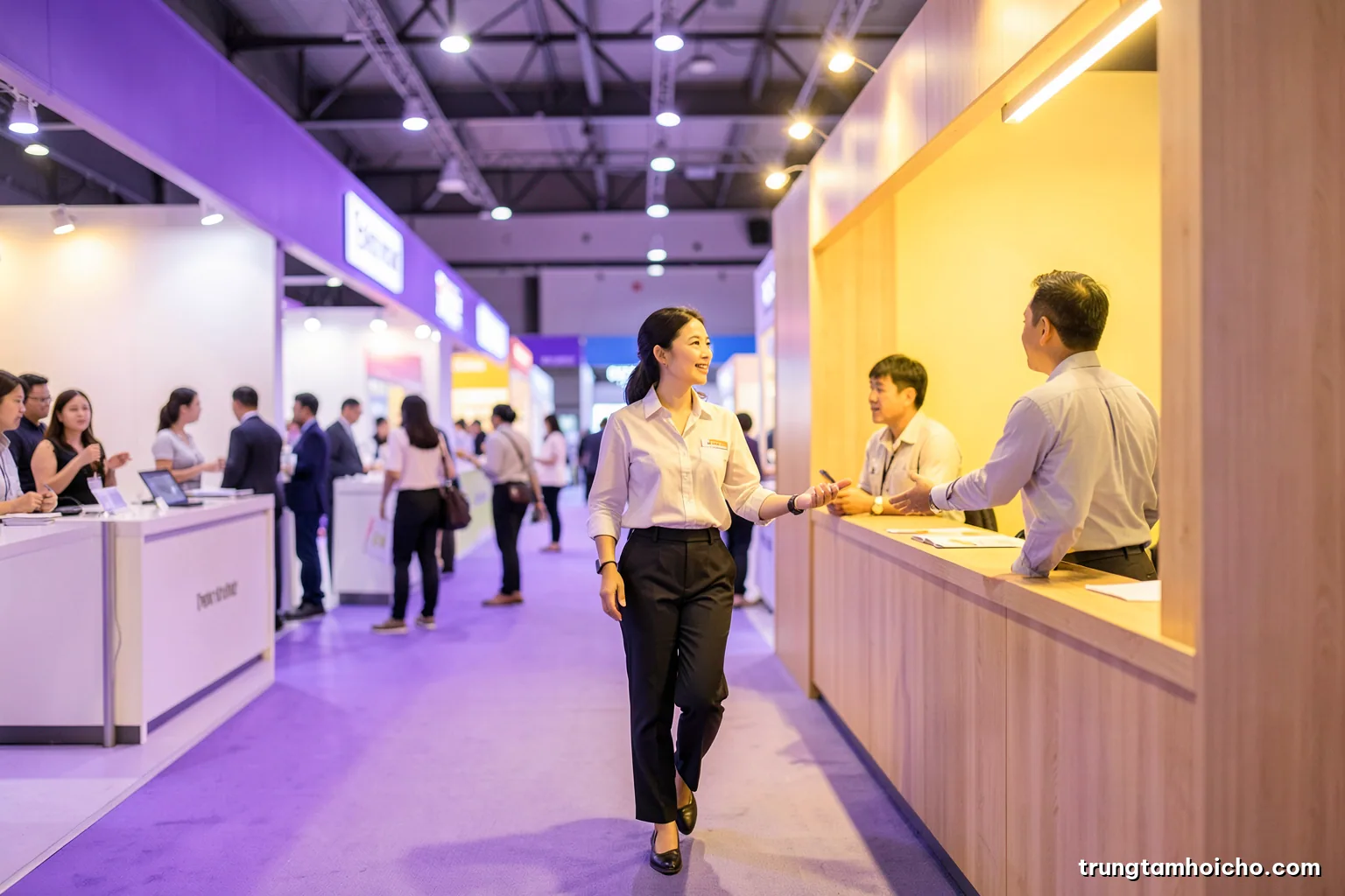 Bán hàng và kết nối tại hội chợ